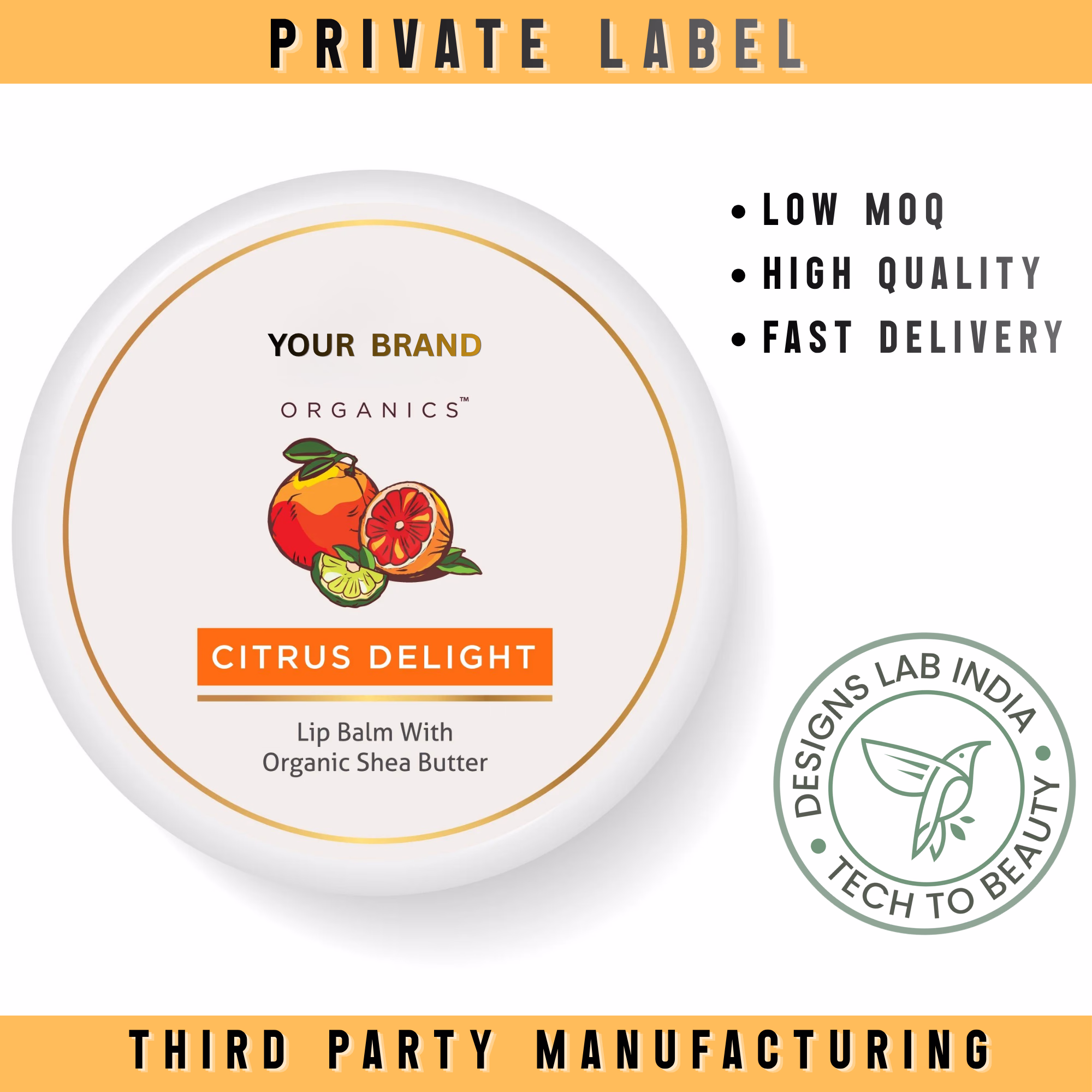Orange & Citrus Lip Balm